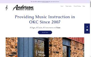 Anderson Music Studios website
