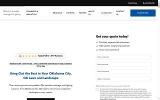 Andy's Sprinkler, Drainage & Lighting of Oklahoma City website