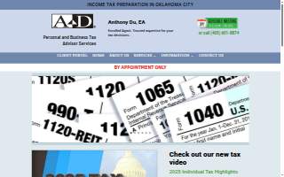 Anthony Du EA, Tax Advisor Services website