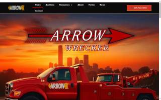 Arrow Wrecker Service website