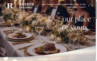 aVenue- Event Space by Rococo Catering website