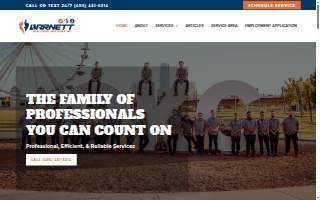Barnett Electrical Heating and Air website