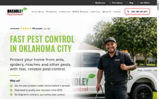 Brandley Pest Control website