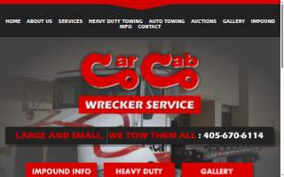 Car Cab Wrecker Service website