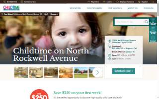 Childtime on North Rockwell Avenue website