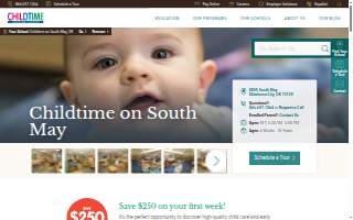 Childtime on South May website