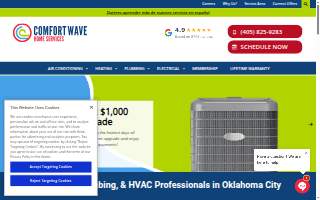 Comfort Wave Home Services website