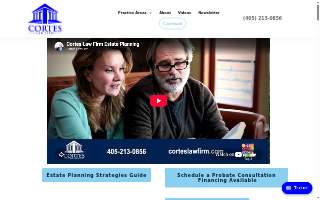 Cortes Law Firm website