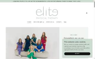Elite Physical Therapy website