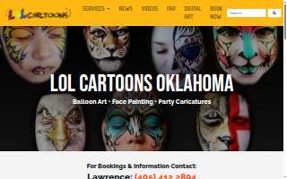 Facepainter Balloon Caricature Artist Oklahoma website