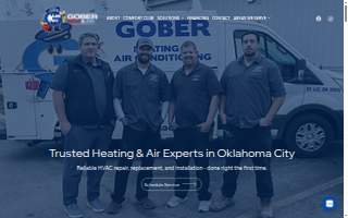 Gober Heat & Air website