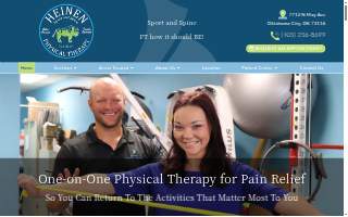 Heinen Physical Therapy website