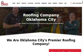 Hiner Roofing OKC website