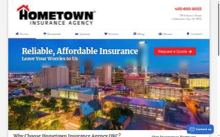 Hometown Insurance OKC of Oklahoma City website