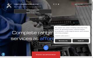 Horn Automotive Inc website