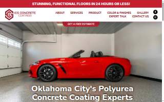 ICS Concrete Coatings (OKC) website