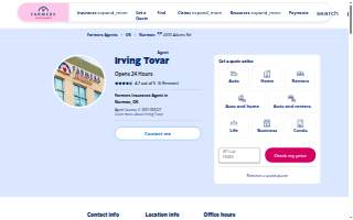 Irving Tovar Farmers Insurance Agency website
