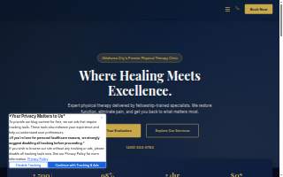 Kinito Physical Therapy website