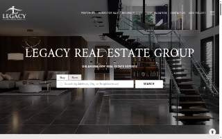 Legacy Real Estate Group - Residential Commercial Realtor website