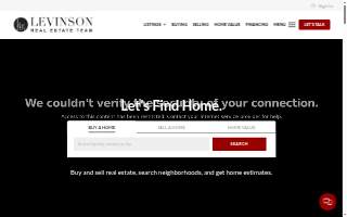 Levinson Real Estate Team website