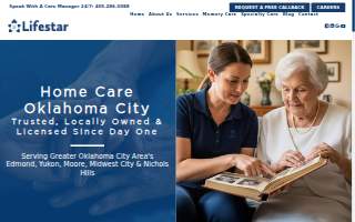 Lifestar Home Care website