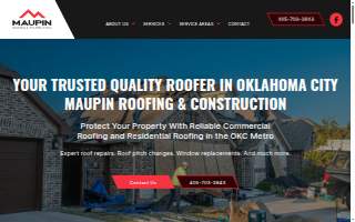 Maupin Roofing & Construction website