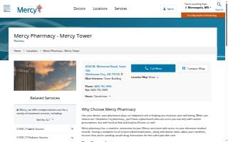 Mercy Pharmacy - Mercy Tower website