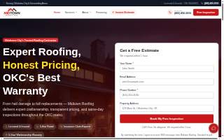 Midtown Roofing website