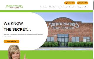 Mother Nature's Pest & Lawn website