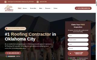 MT Roofing OKC website