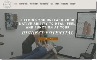 Native Chiropractic website