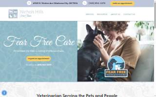 Nichols Hills Pet Clinic website
