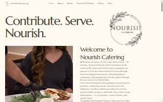 Nourish Catering by Community Bridges website