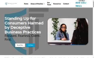 Oklahoma Consumer Law Firm website