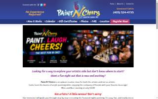 Paint N Cheers website