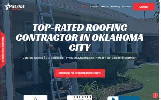 Patriot Roofing website
