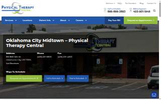 Physical Therapy Central - Midtown website
