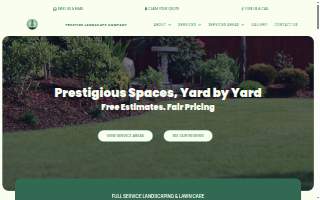 Prestige Landscape Co. website
