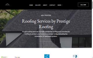 Prestige Roofing General Contractors & Construction website