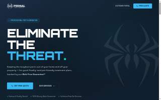Primal Pest Control website