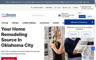 ProSource of Oklahoma City website