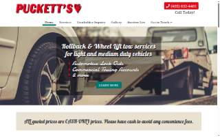 Puckett's Inc. website