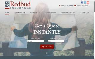 Redbud Insurance Agency website