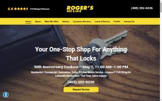 Roger's Safe and Lock website