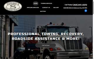 Sergios Towing Service website