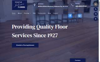 Temple Johnson Flooring Co website