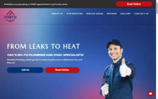 The Plumber OKC, HVAC website