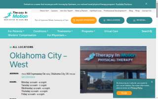 Therapy in Motion Physical Therapy website