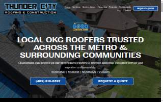 Thunder City Roofing & Construction LLC website