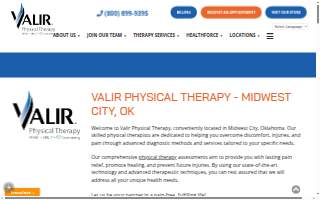 Valir Physical Therapy - Midwest City website